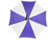 Πορφυρή άσπρη τυπωμένη γκολφ λαβή 10mm γάντζων ομπρελών πλαστική άξονας μετάλλων προμηθευτής