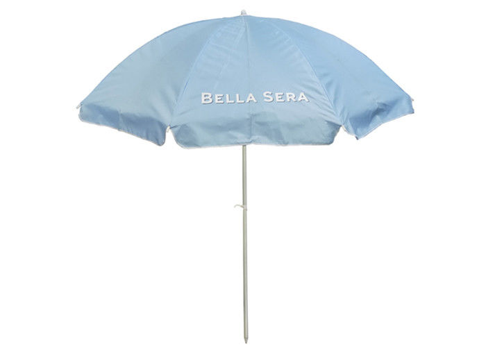 Ανθεκτική φορητή ομπρέλα παραλιών, υπαίθρια εκτύπωση συνήθειας ομπρελών Patio προμηθευτής