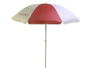 Προσαρμοσμένη λογότυπων ομπρέλα 3.00mm παραλιών σχεδίου φορητή ύφασμα πολυεστέρα πλευρών προμηθευτής