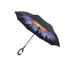 Ισχυρό σχέδιο λογότυπων πλαισίων διπλό στρώμα προσαρμοσμένο ομπρέλα 23 ίντσες προμηθευτής