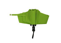 Πράσινες πτυχές επάνω στην ομπρέλα 23 ίντσες 8 εκτύπωση οθόνης μεταξιού άξονων μετάλλων επιτροπών προμηθευτής