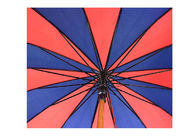 Ελαφριά ξύλινη ομπρέλα ραβδιών 26 ίντσες 14mm ξύλινος άξονας Windproof προμηθευτής