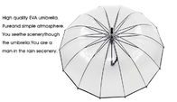 Μακροχρόνια υψηλής αντοχής ευελιξία ομπρελών λαβών σαφής θολωτή Windproof προμηθευτής