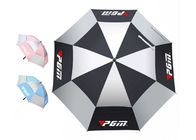Μια Windproof ομπρέλα των ατόμων λειτουργίας χεριών, διπλή ομπρέλα γκολφ θόλων προμηθευτής