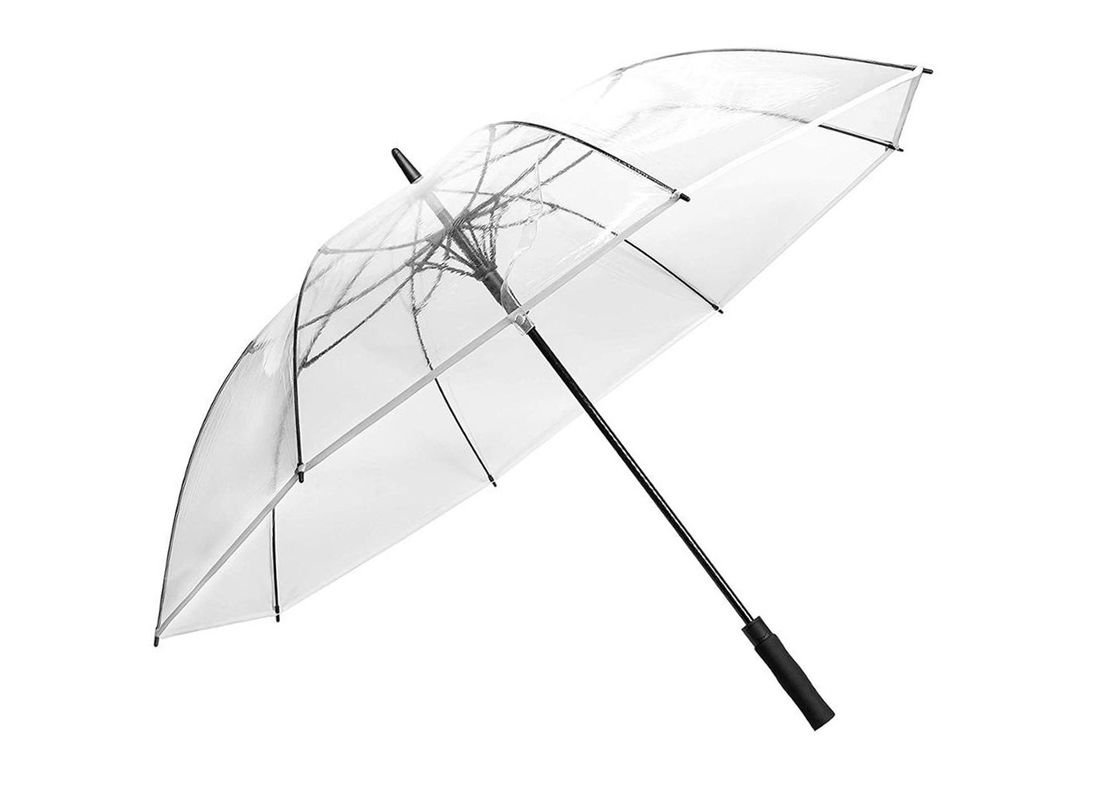 Οι ισχυρές φίμπεργκλας ομπρέλες βροχής πλαισίων σαφείς πλαστικές καθαρίζουν το φιλικό πλαστικό ύφασμα Poc προμηθευτής